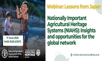 برگزاری وبینار با عنوان «درس‌هایی از نظام‌های میراثی کشاورزی مهم ملی ژاپن (NIAHS): بینش‌ها و فرصت‌ها برای شبکه جهانی»